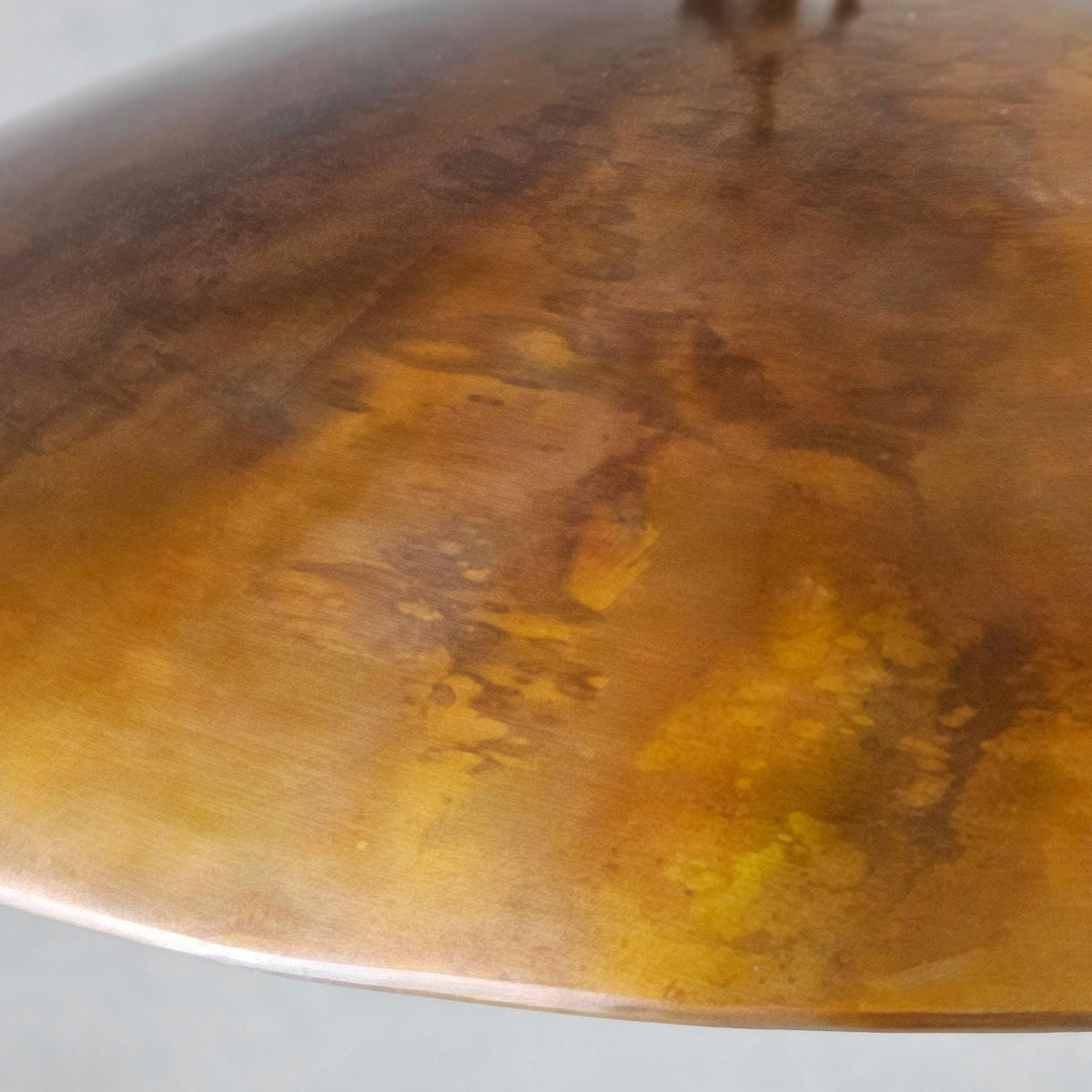Aged Copper Pendant Light - Large Copper Island Lighting - Mid Century Modern Dome Hanging Lamp - Industrial Kitchen Light Fixture